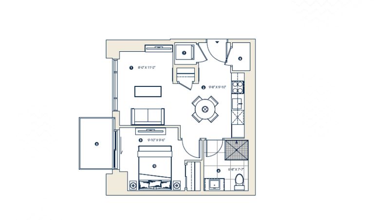 1b1b 公寓 市中心出租